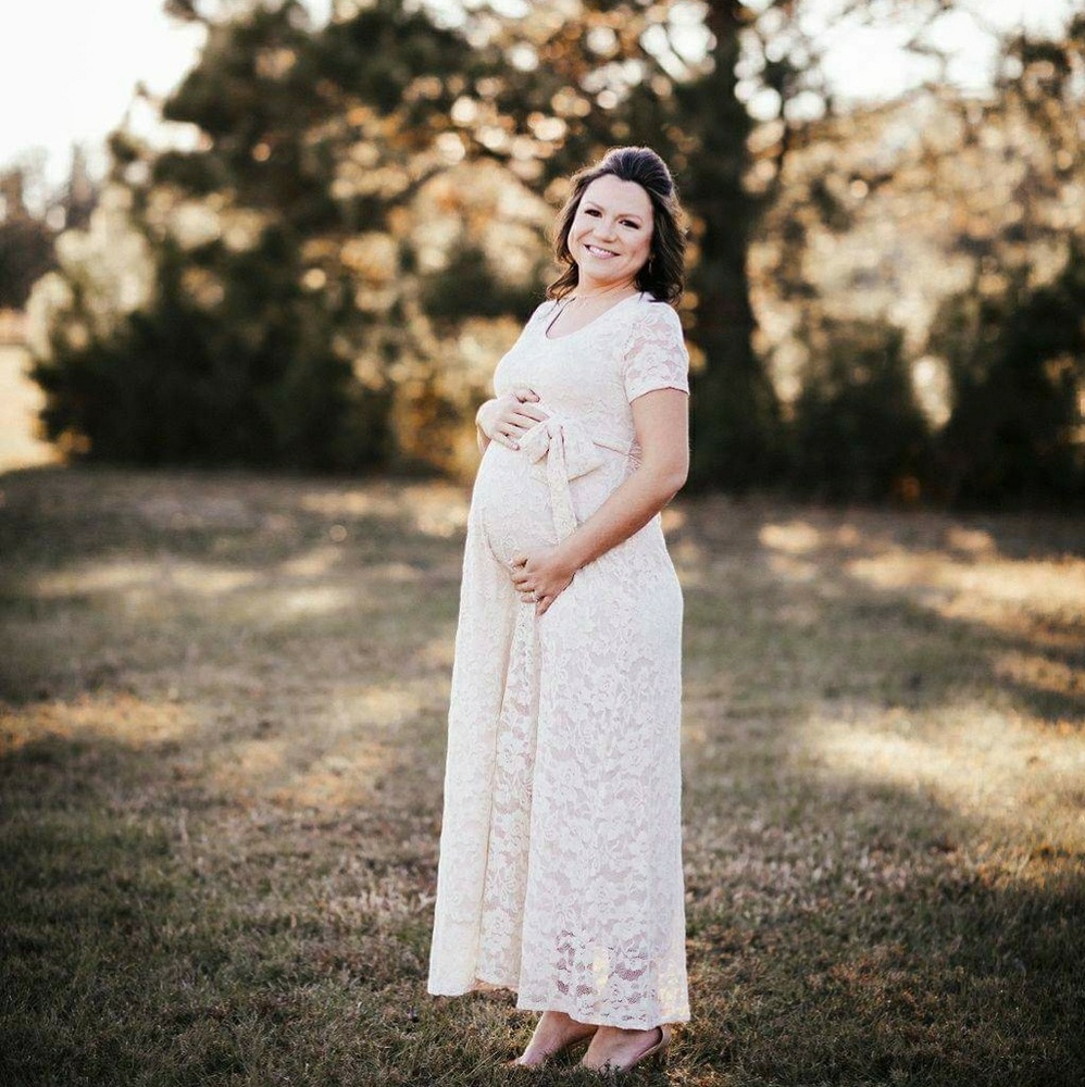 Ivory maternity dress